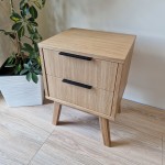 Dębowa szafka nocna - dwie szuflad