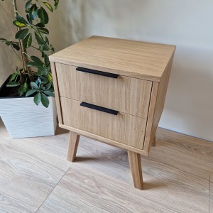 Dębowa szafka nocna - dwie szuflad