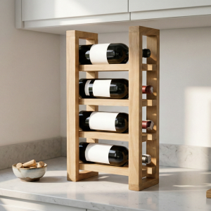 Dębowy stojak na wino „Quartet”