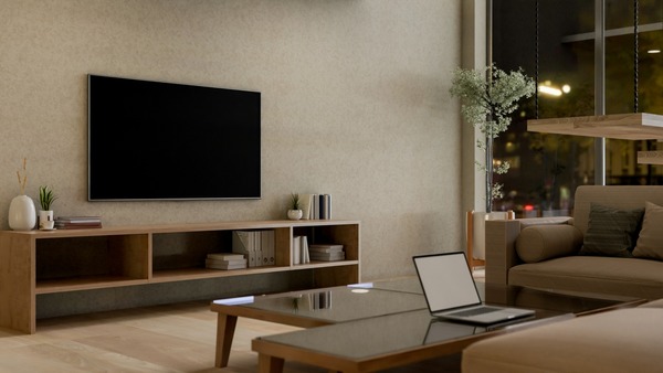 szafka rtv w salonie